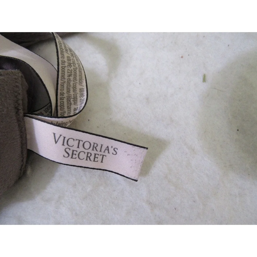 Victoria‎ Secret Lined Perfect Covered Brown Bronze Bra 36DDD